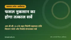 चक्रवात अर्नब से फसल नुकसान का सर्वे, छत्तीसगढ़, TimeTrolls.in ग्राफिक