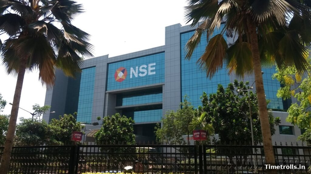 Nifty गिरावट: मुंबई में नेशनल स्टॉक एक्सचेंज (NSE) की इमारत