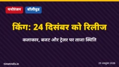 शाहरुख खान की फिल्म किंग रिलीज अपडेट ग्राफिक