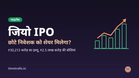 जियो IPO, ₹30,213 करोड़ का इश्यू: TimeTrolls का ग्राफिक